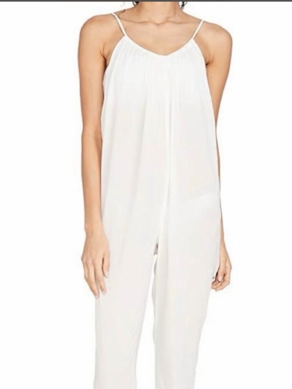 We Wore What Off-White Kaia Jumpsuit Coverup M $245 Quiet Luxury Resort